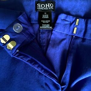 Soho Royal Blue Capris